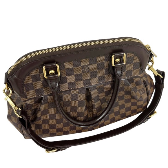 Louis Vuitton Trevi Handbag Damier PM Brown 2 Way Satchel Crossbody - Picture 5 of 15